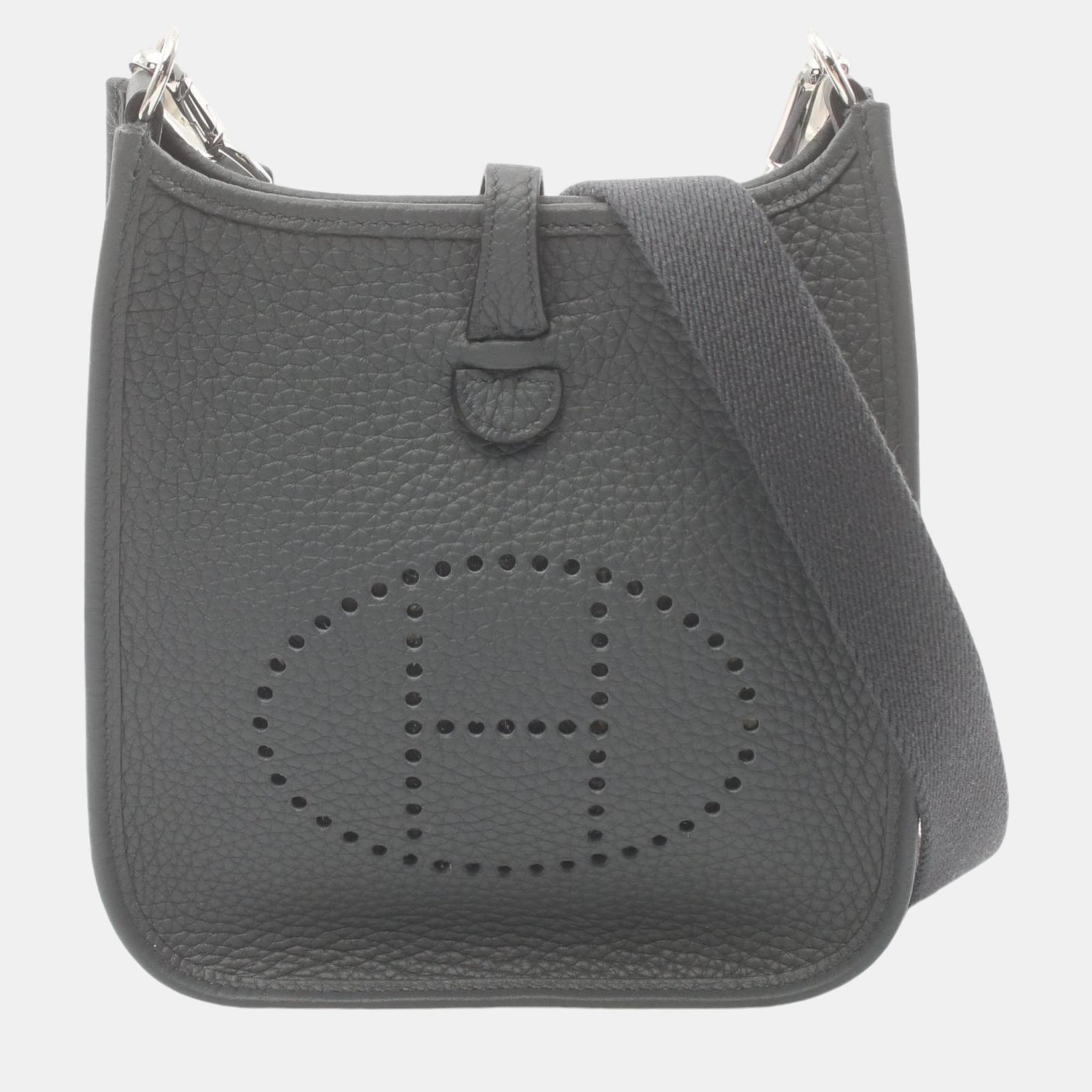 Hermes Evelyne TPM Amazon Shoulder Bag Grey Grey Leather