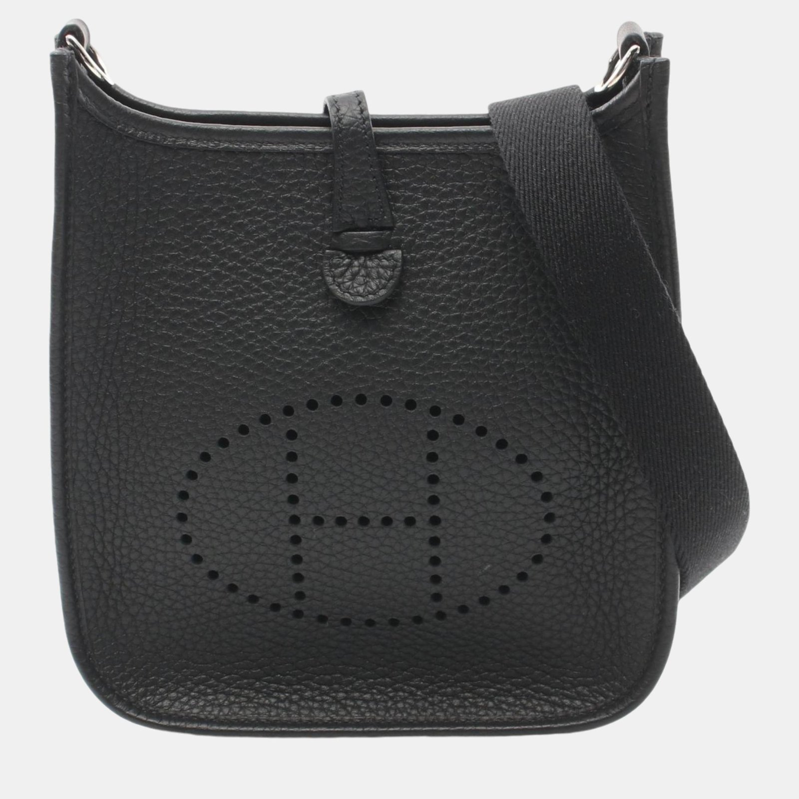 Hermes Evelyne TPM Shoulder Bag Black Leather