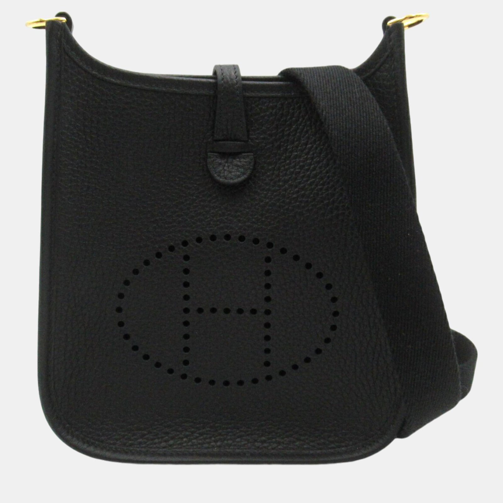 Hermes Evelyne TPM Amazon Shoulder Bag Black Leather