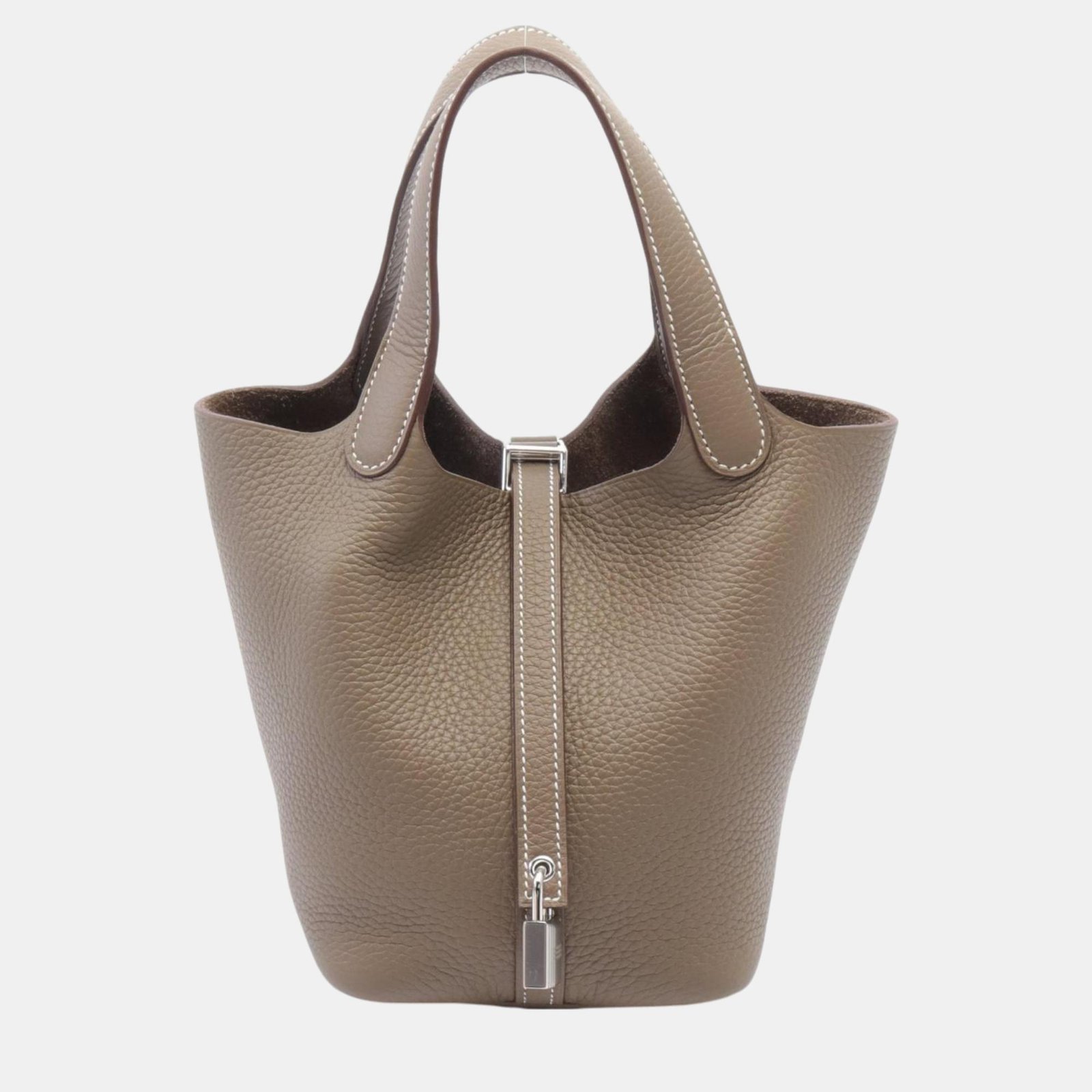 Hermes Picotin Lock PM Handbag Brown Leather