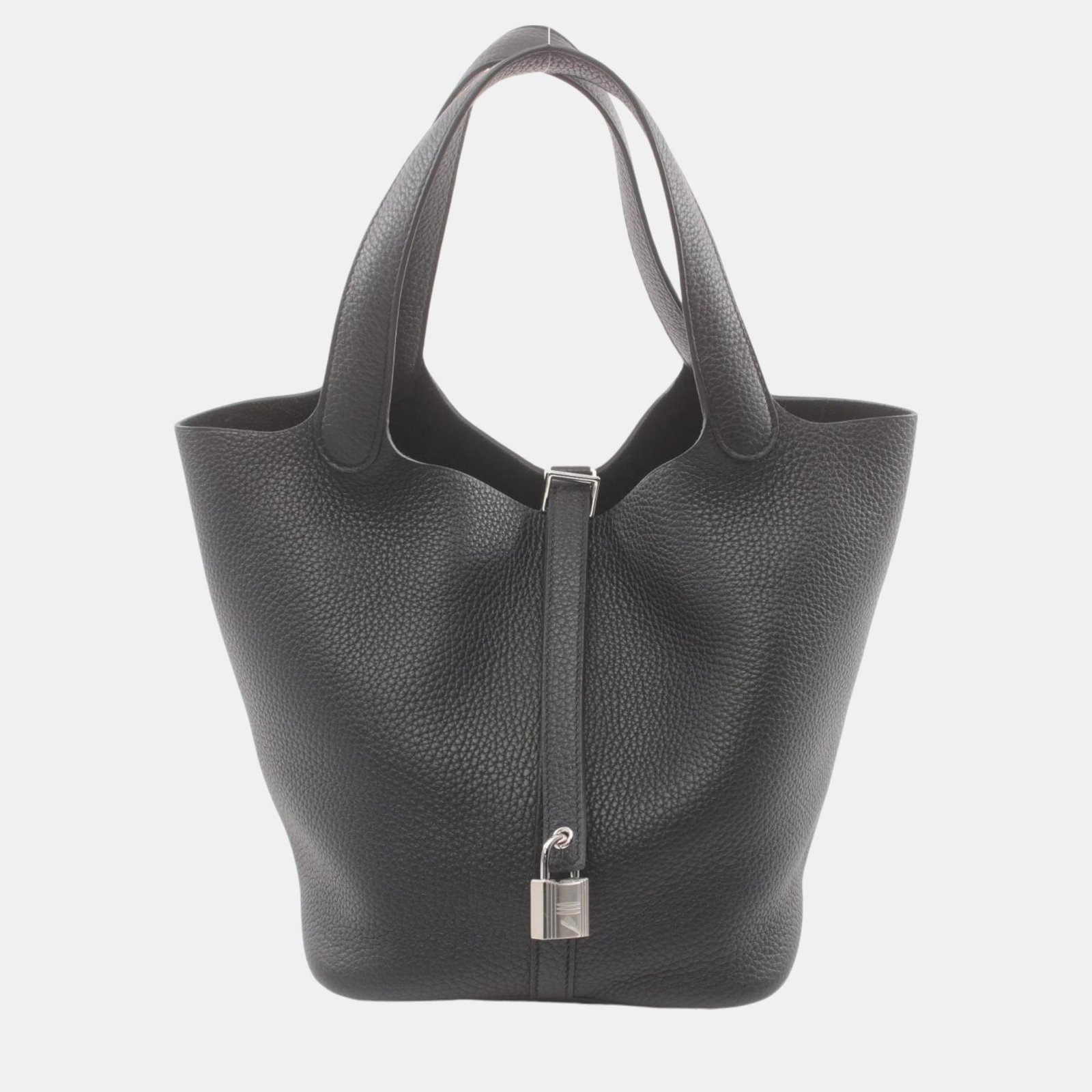 Hermes Picotin Lock MM Handbag Black Leather