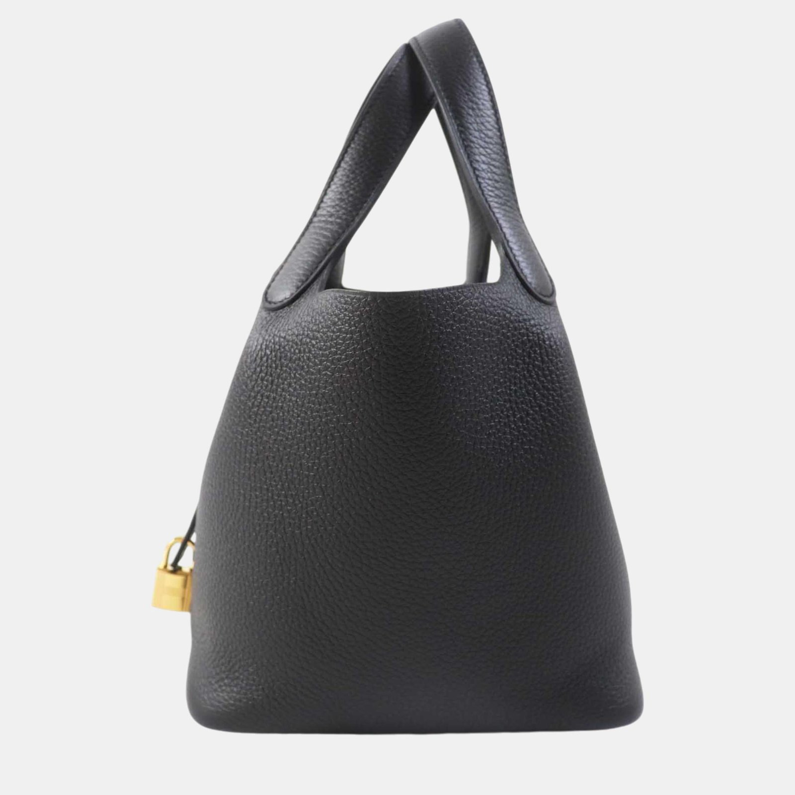 Hermes Picotin Lock PM 18 Handbag Black Leather