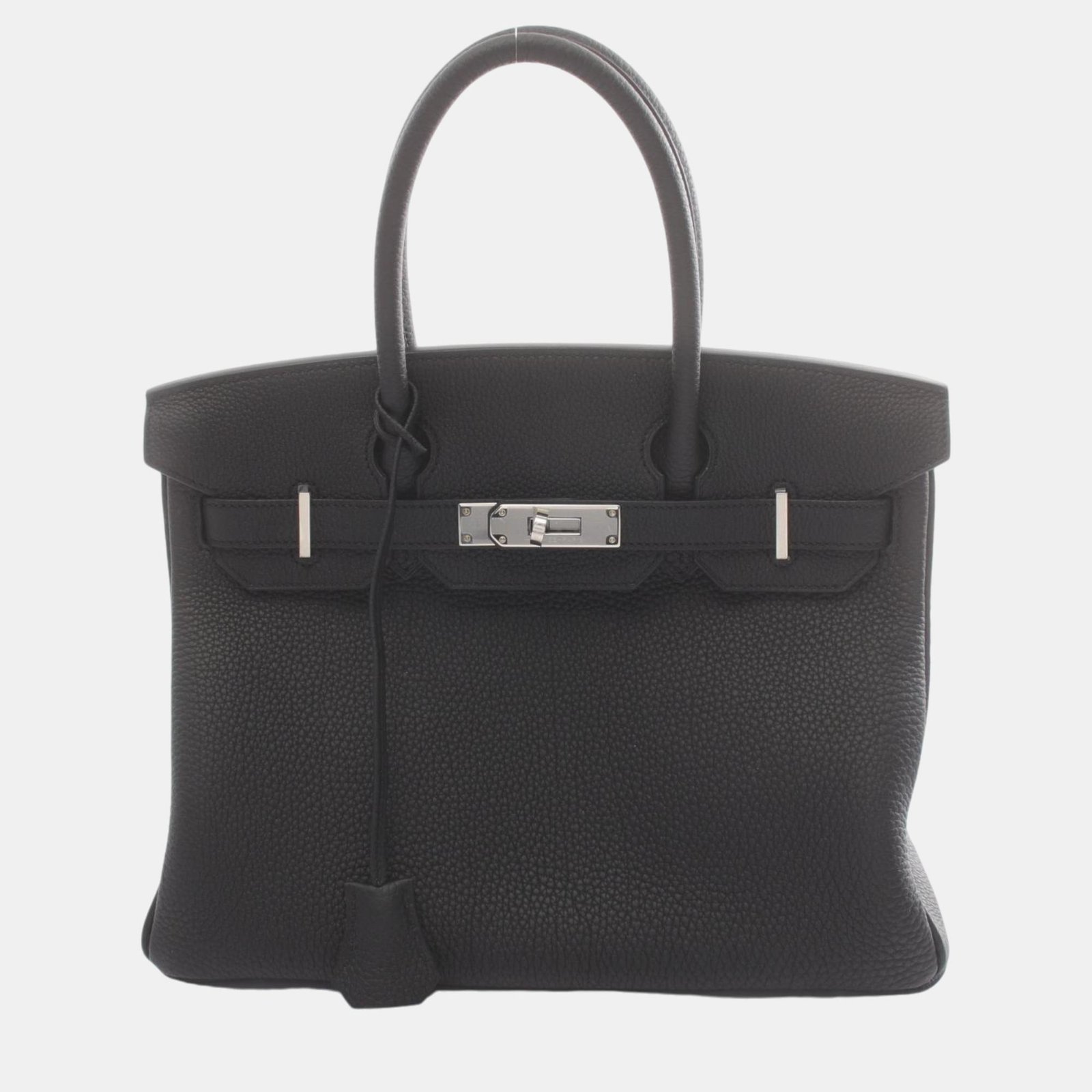 Hermes Birkin 30 Togo Handbag Black Leather
