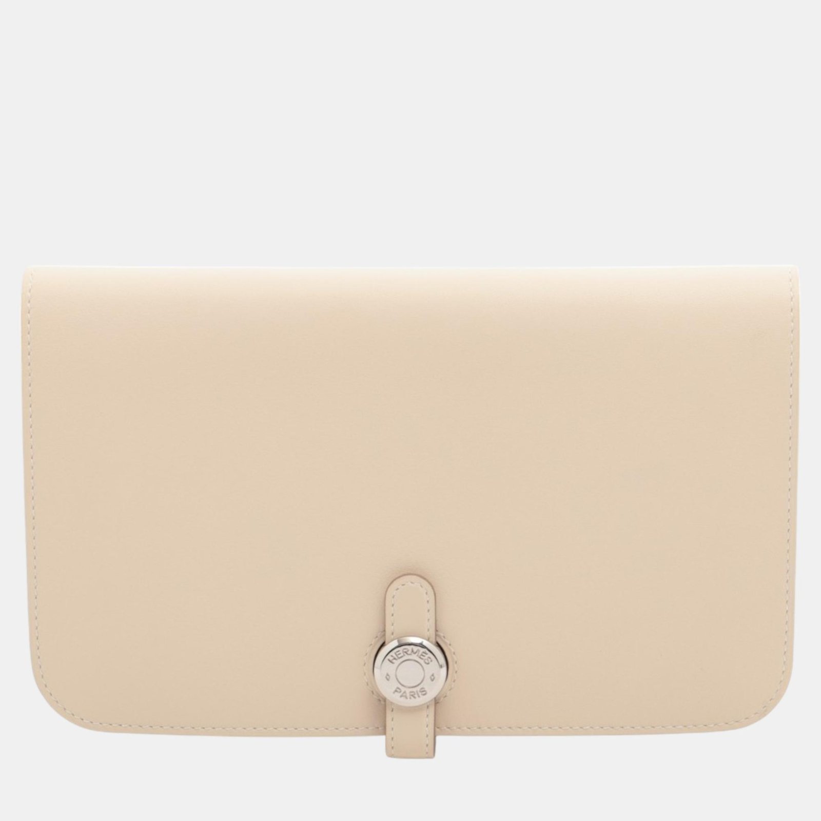 Hermes Dogon Beige Leather Wallet