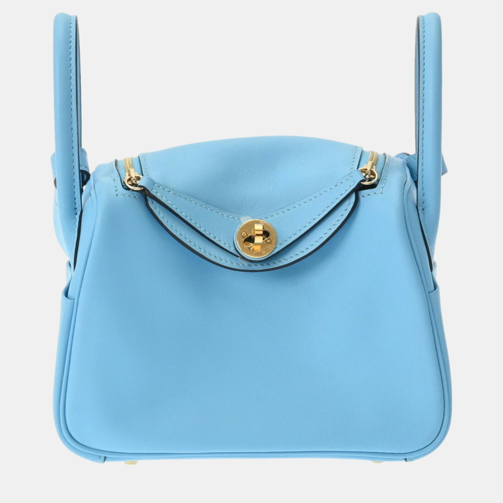 Hermes Lindy Celeste Swift leather bag