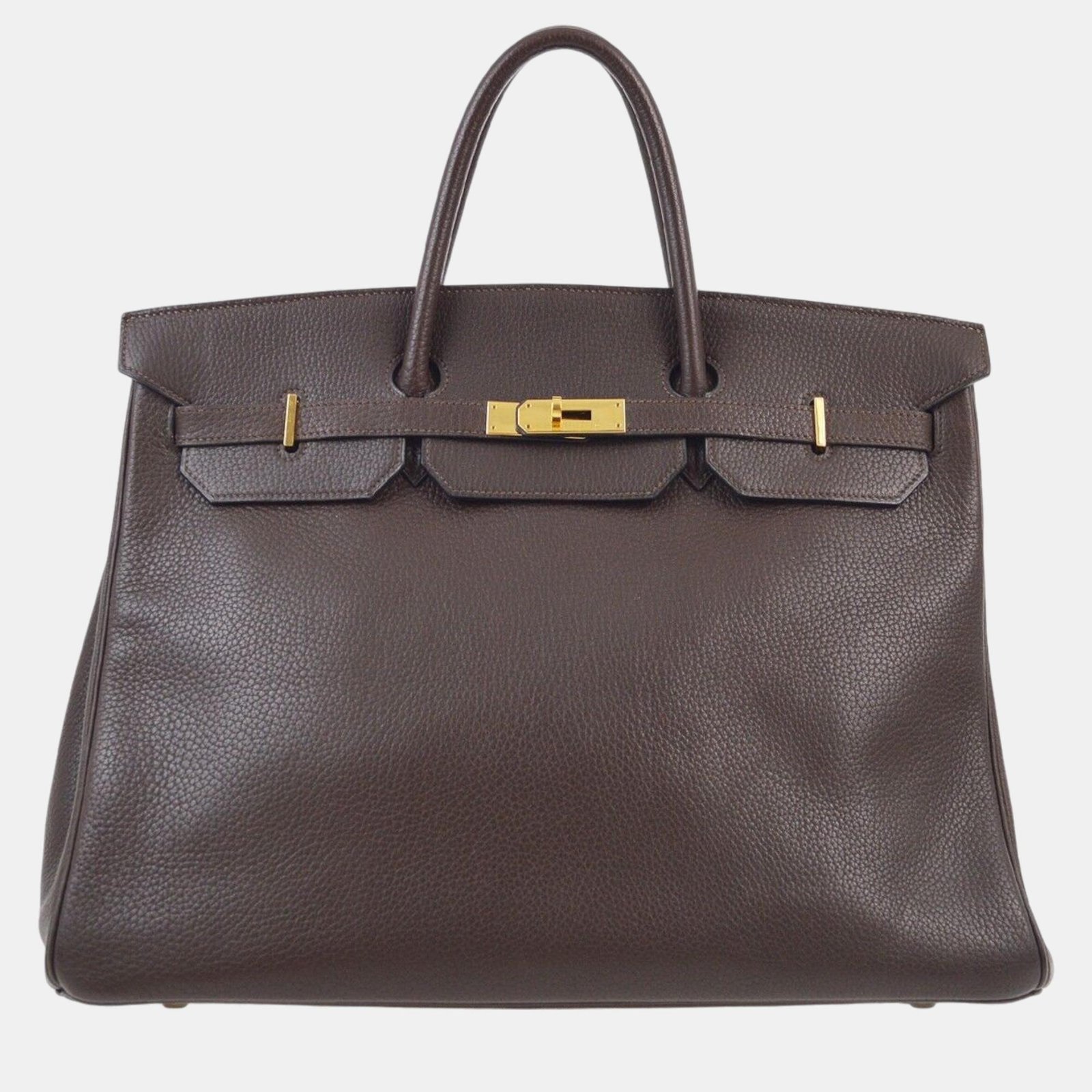 Hermes Havane Ardennes Birkin 40 Handbag