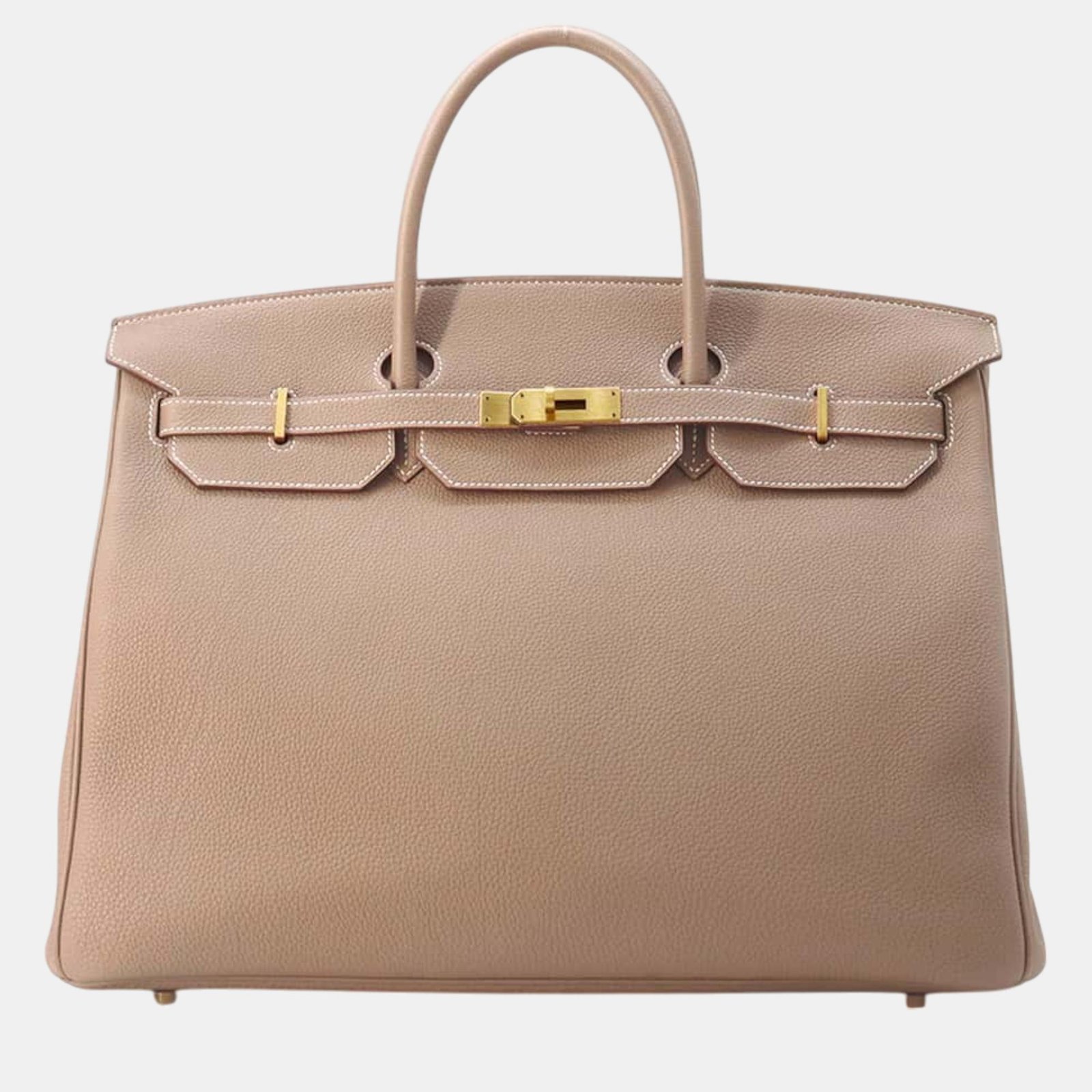 Hermes Etoupe Togo Leather Birkin Size 40