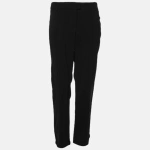 Just Cavalli Black Viscose Blend Trousers L