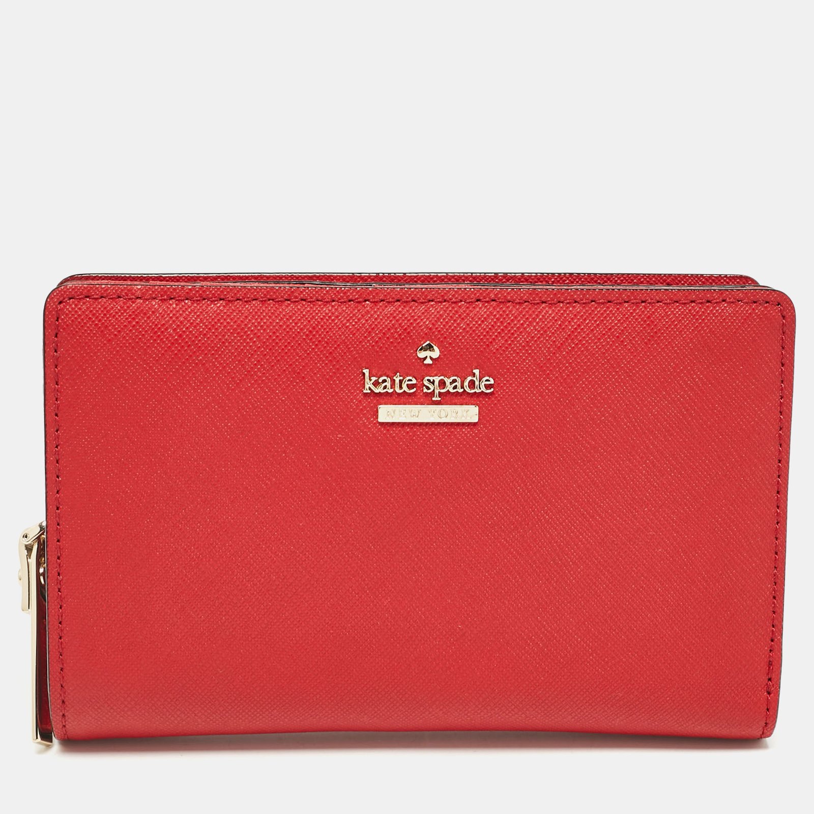 Kate Spade Red Leather French Wallet