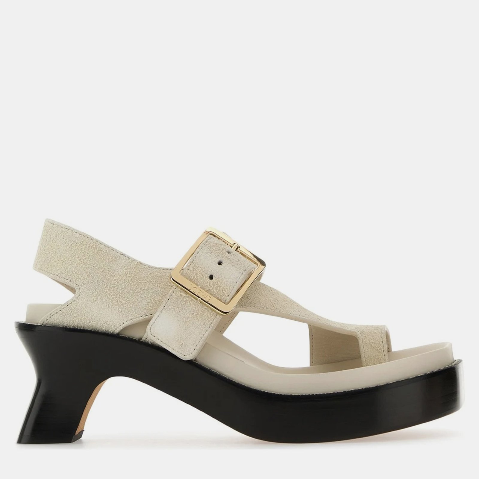 Loewe Ivory Suede Sandali Sandals EU 38