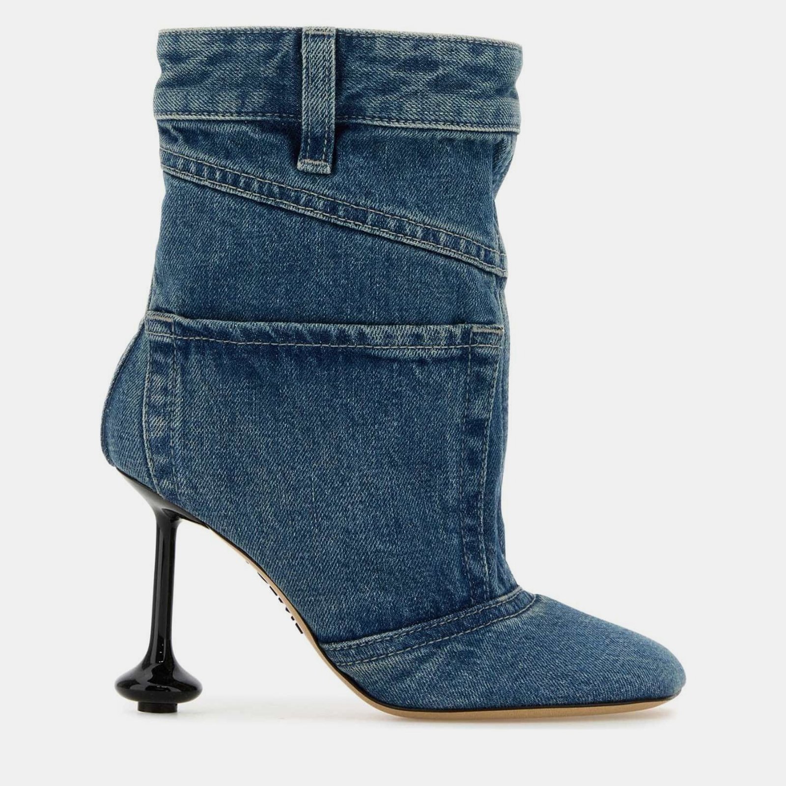 Loewe Blue Denim Toy Panta Ankle Boots EU 37