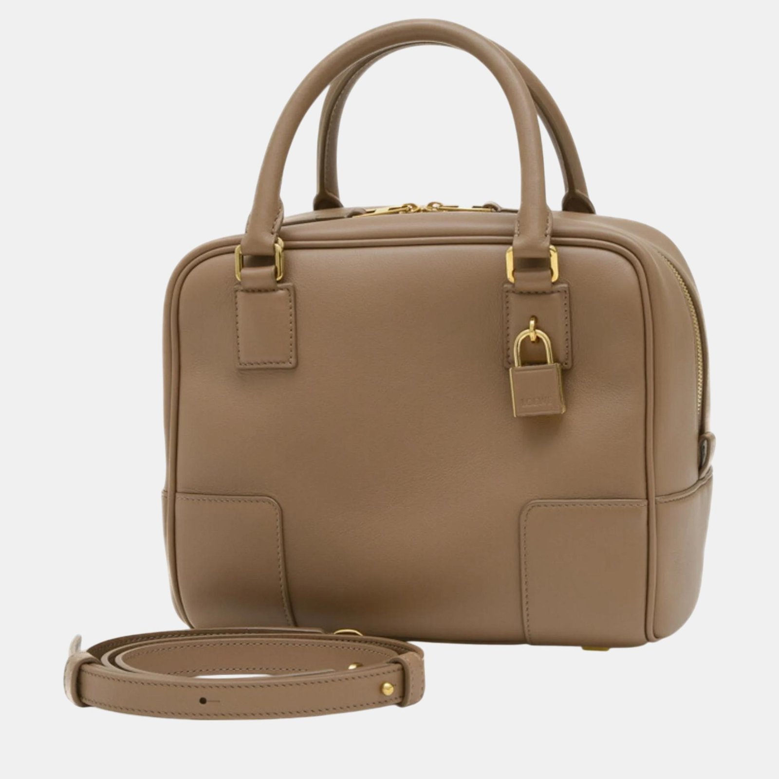 Loewe Napa Calf And Mink Collar Amazona 19 Square Bag