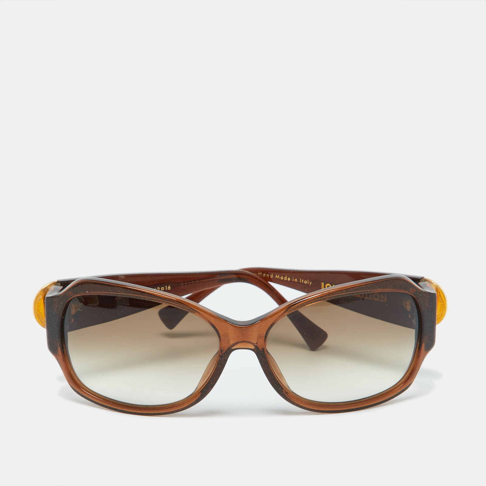Louis Vuitton Glitter Brown/Brown Gradient Z0135W Ursula Strass Oversized Sunglasses