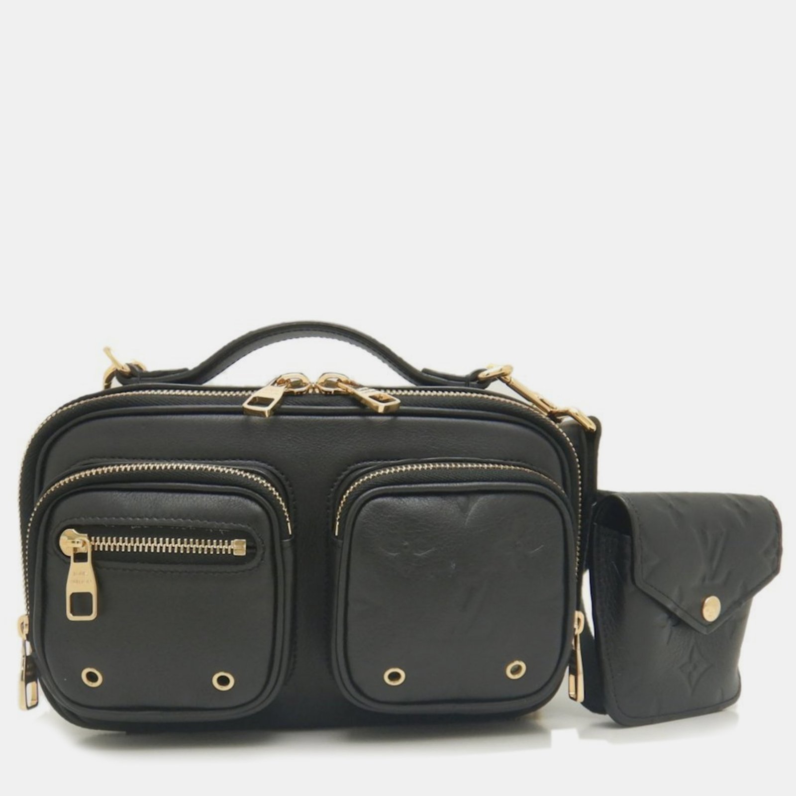 Louis Vuitton Calf Noir Utility Cross Body Bag