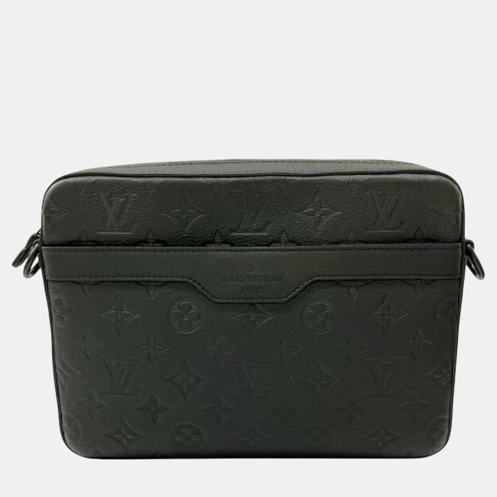 Louis Vuitton Trio Monogram Shadow Black Shoulder Bag