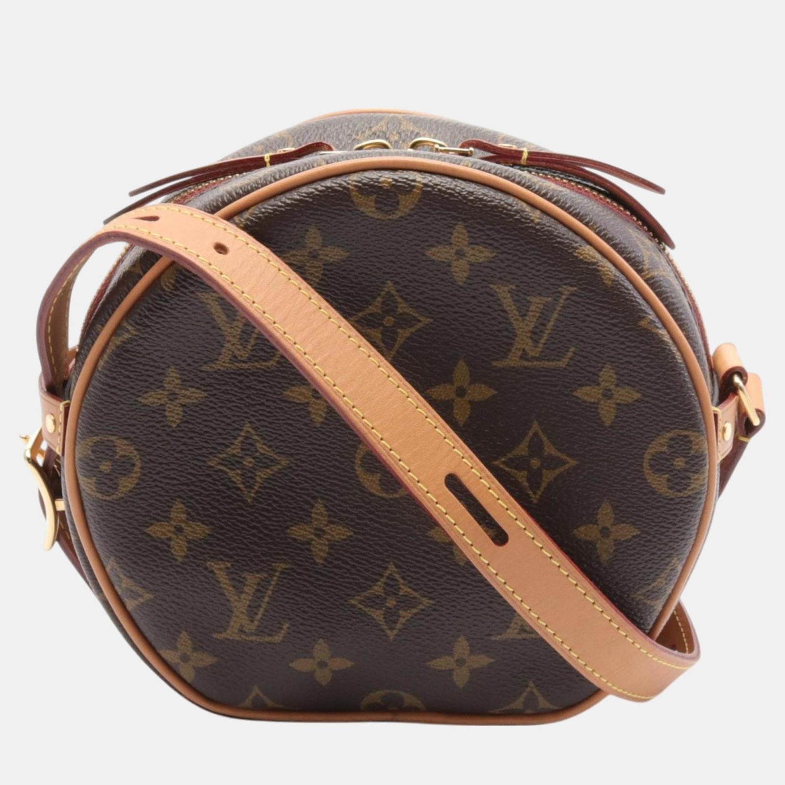 Louis Vuitton Coated Canvas Monogram Brown Boite Chapeau Souple PM Shoulder Bag