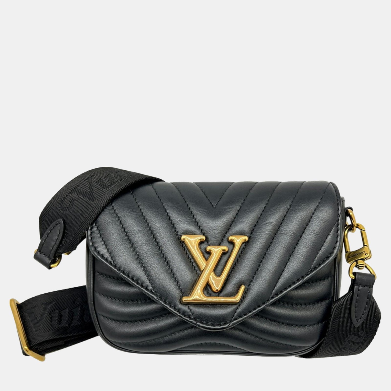 Louis Vuitton Multi Pochette Leather Black Shoulder Bag
