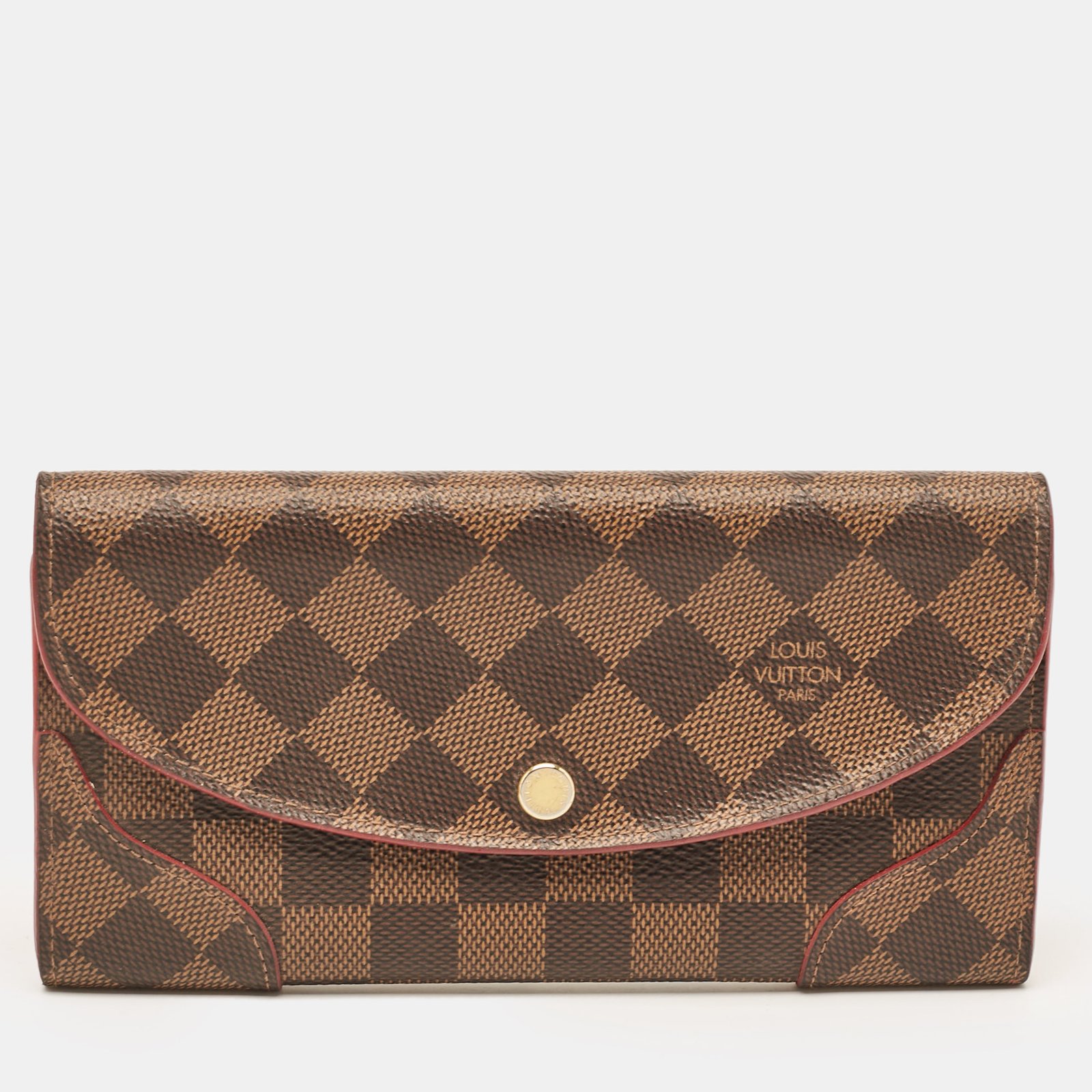 Louis Vuitton Cerise Damier Ebene Canvas Caissa Wallet