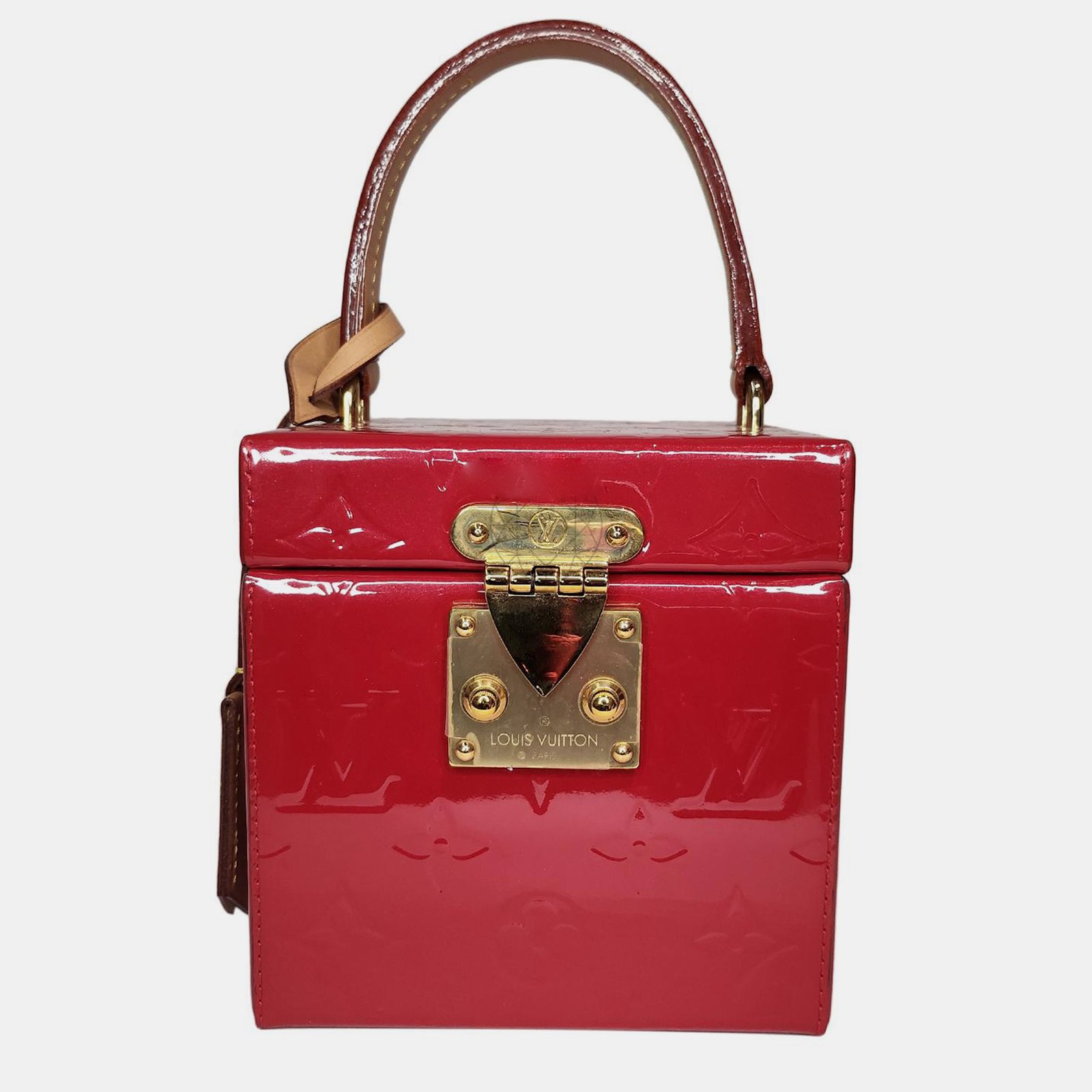 Louis Vuitton Red Patent Bleecker Box Bag