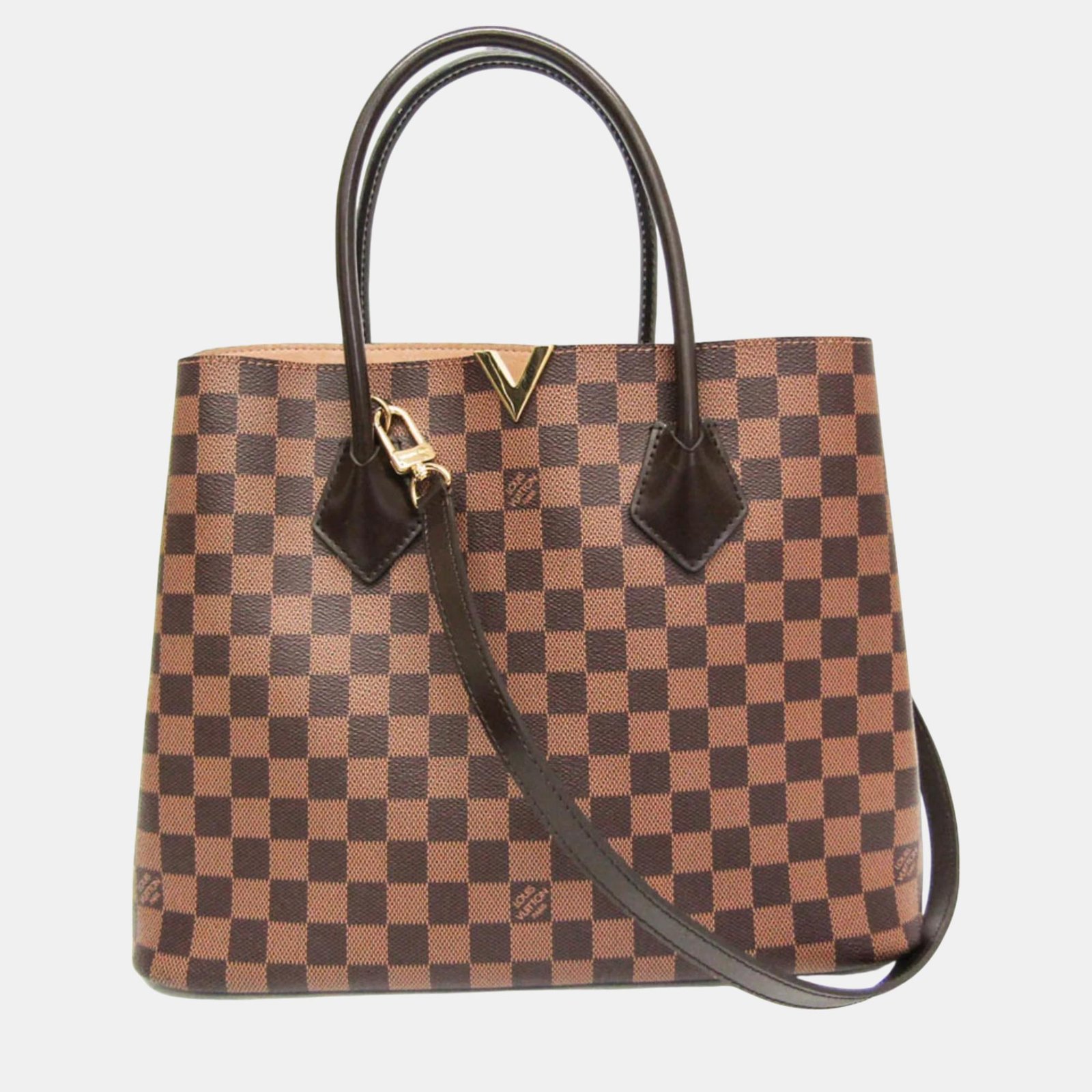 Louis Vuitton Ebene Damier Kensington Handbag