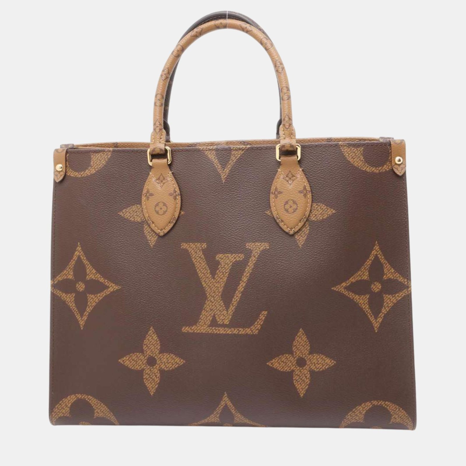 Louis Vuitton Onthego Red Monogram Monogram Reverse Canvas Monogram Giant Size MM