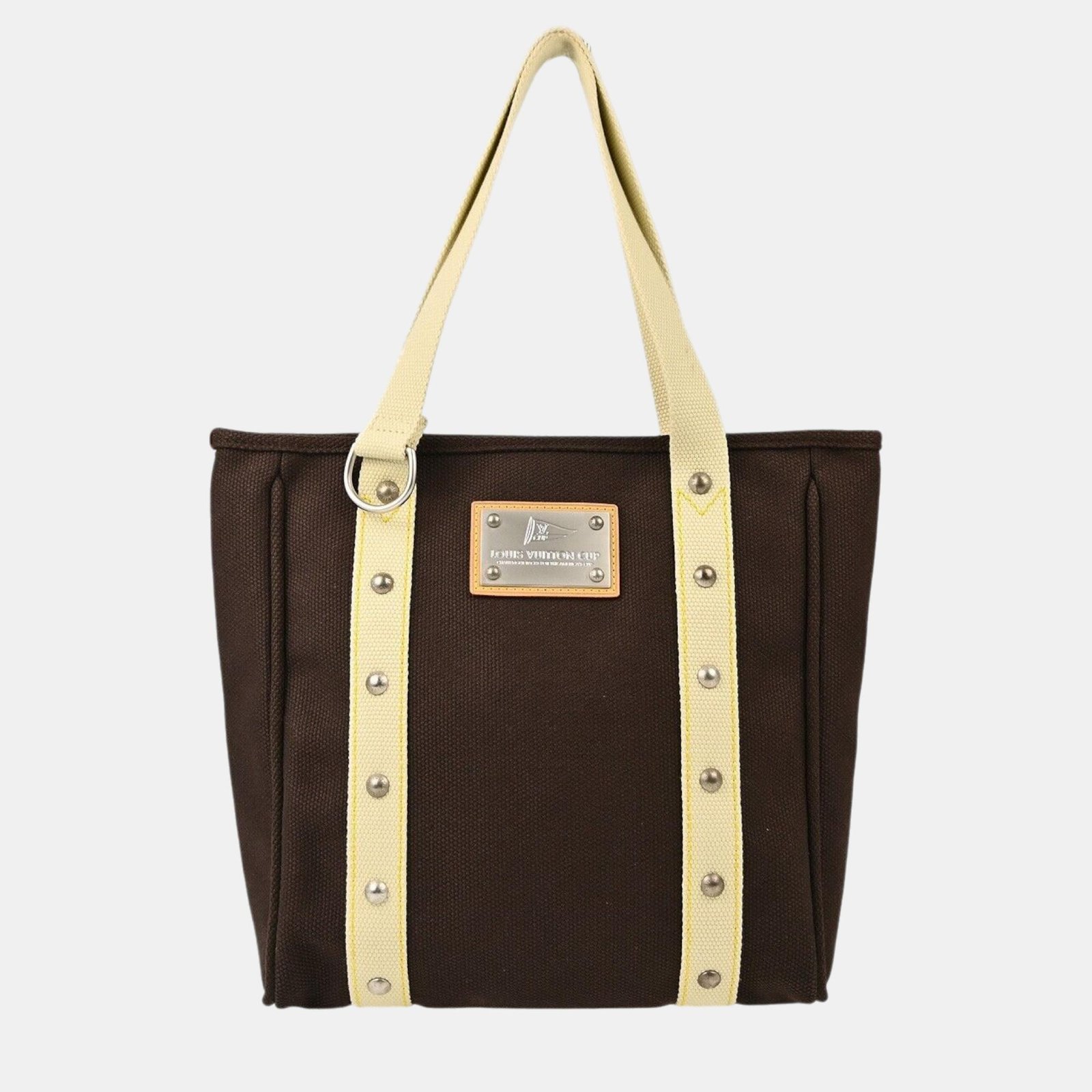 Louis Vuitton Brown Antigua Cabas MM Tote Bag