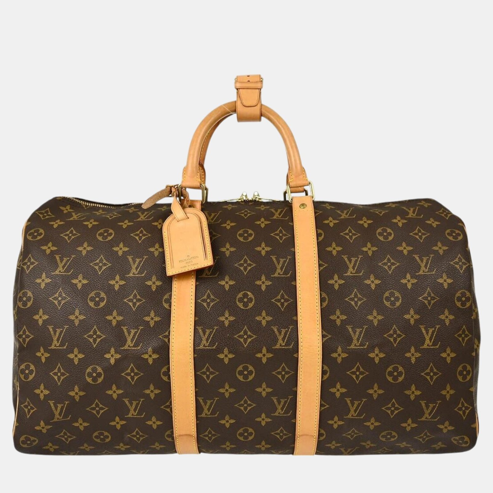 Louis Vuitton Monogram Keepall 50 Duffle Travel Handbag