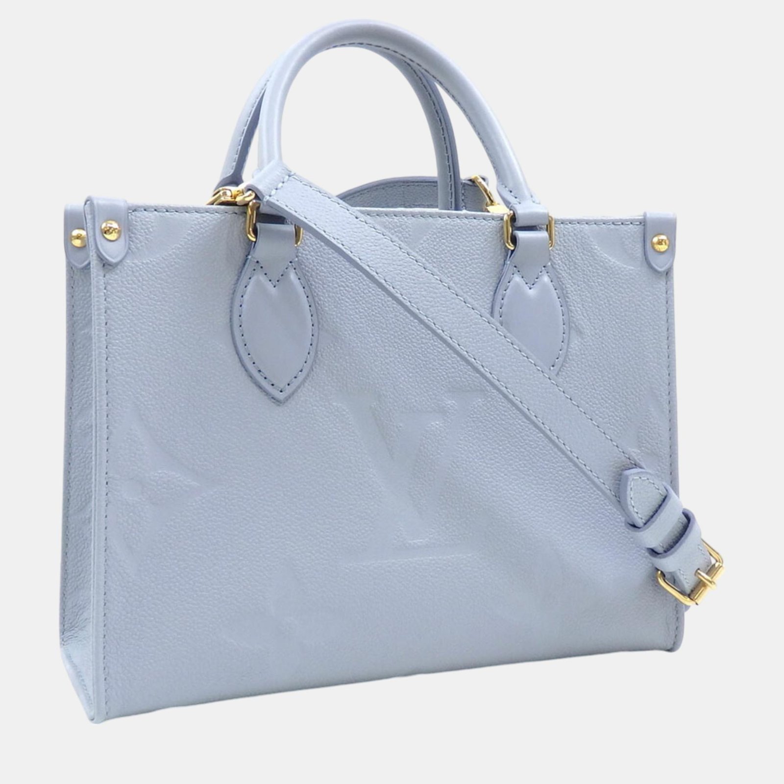 Louis Vuitton Blue Monogram Empreinte On the Go PM Tote Bag