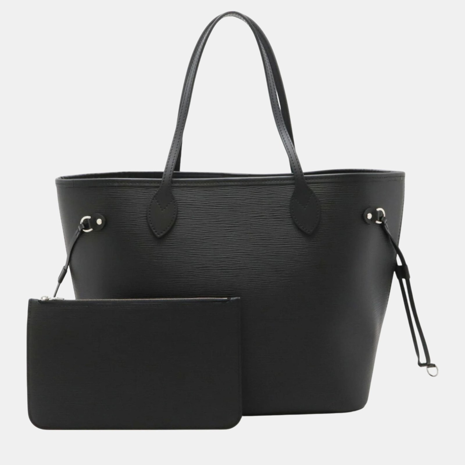 Louis Vuitton Leather Noir Black Epi Neverfull Mm Tote Bag