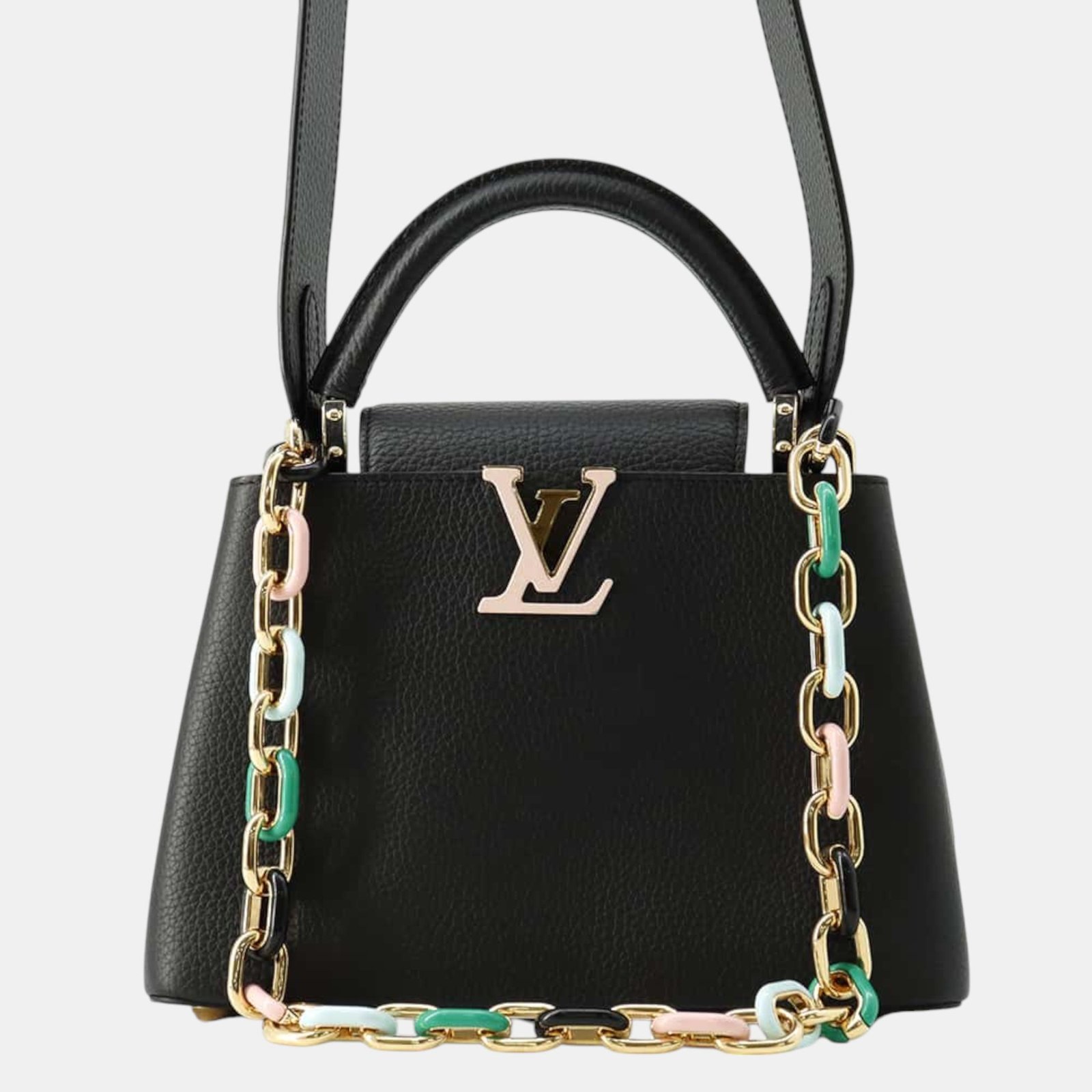 Louis Vuitton Capucines Black Taurillon Leather Size BB