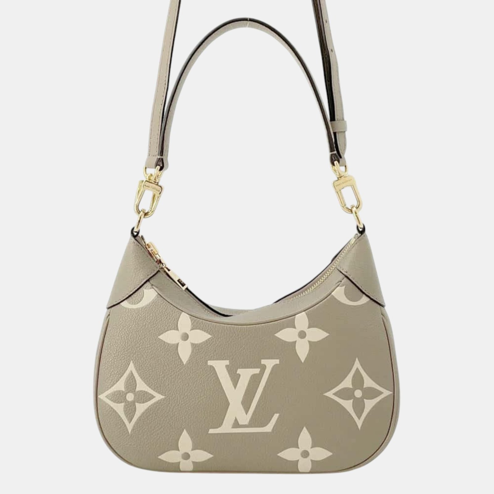 Louis Vuitton Beige Monogram Empreinte Leather Bagatelle Size NM