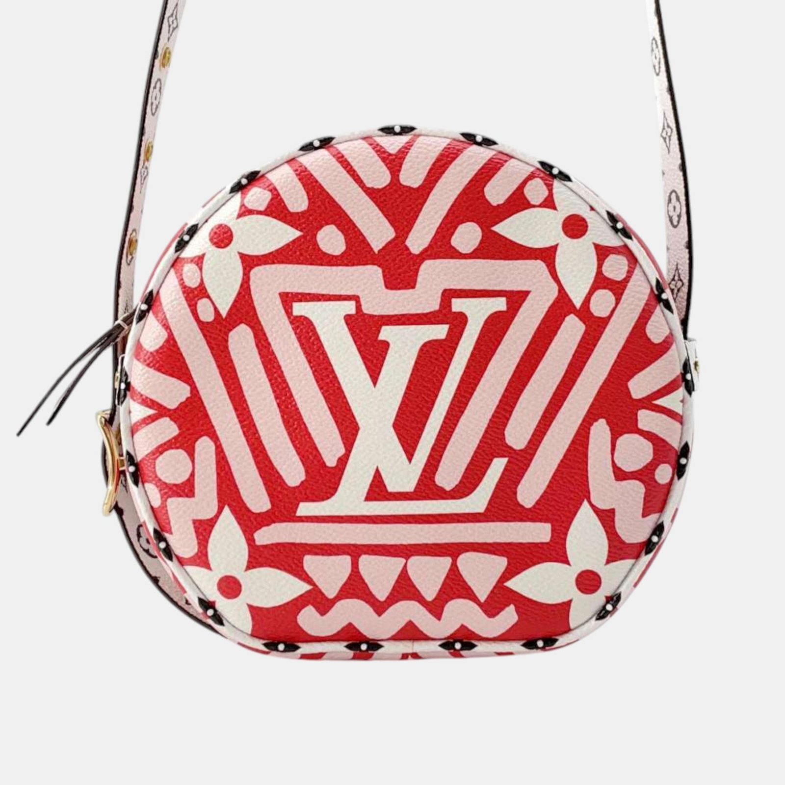 Louis Vuitton Red Monogram LV Crafty Boite Chapeau Soupour Giant