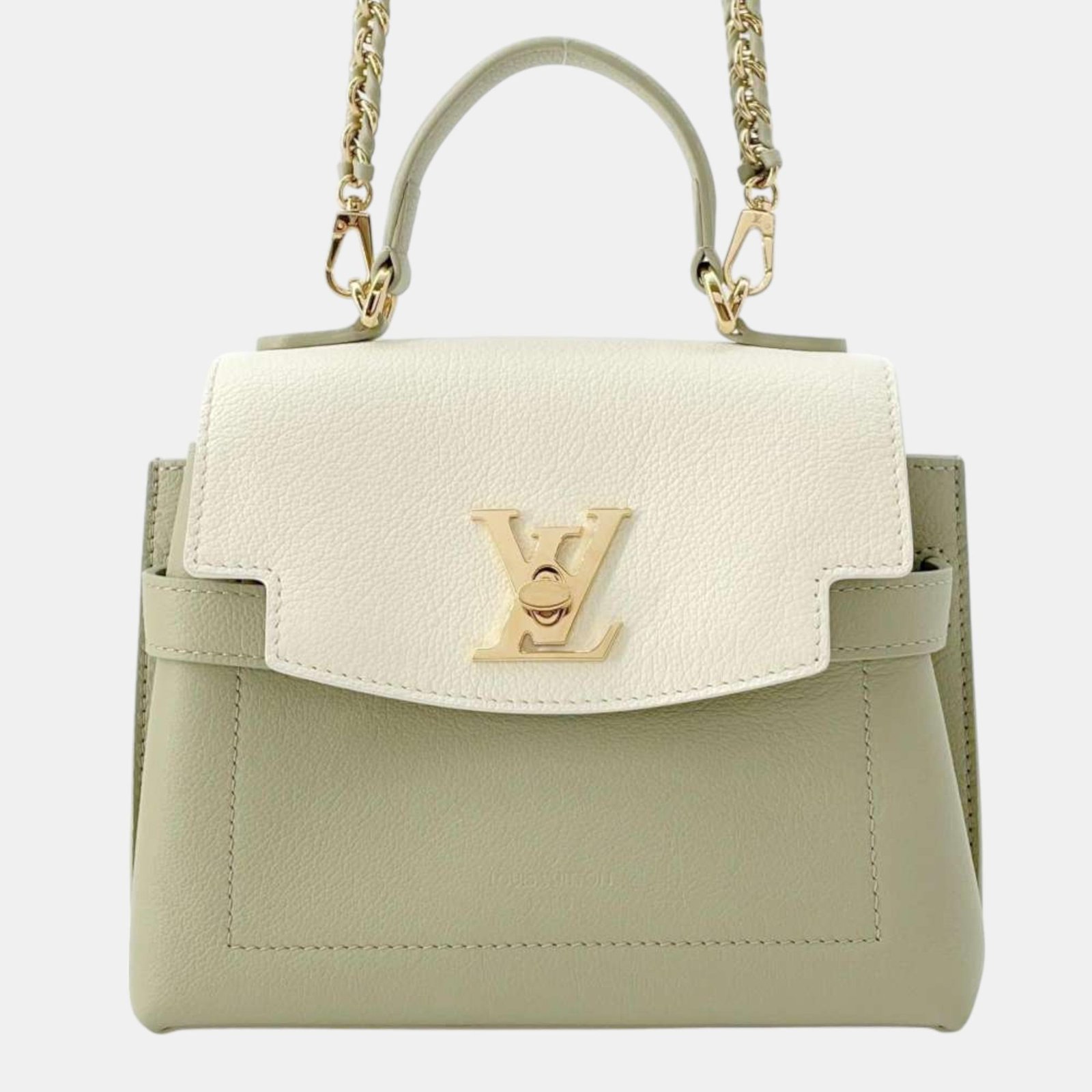 Louis Vuitton Rock Me Ever Green/White Grained Calf Leather Size MINI