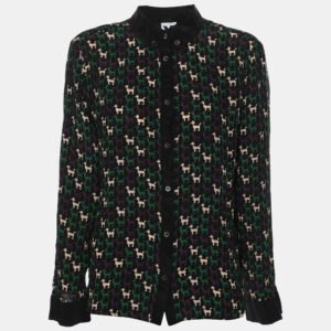 M Missoni Multicolor Silk Long Sleeve Shirt M