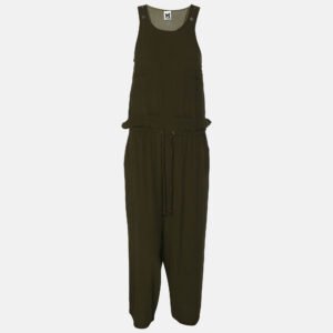 M Missoni Green Acetate Blend Belted Sleeveless Jumpsuit S