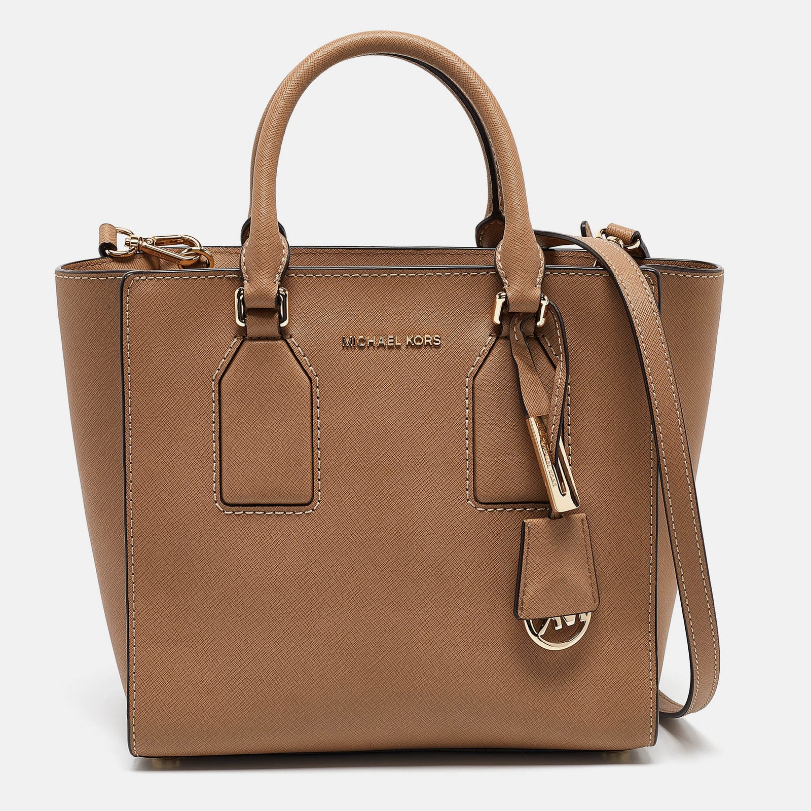 Michael Kors Brown Leather Medium Selby Tote