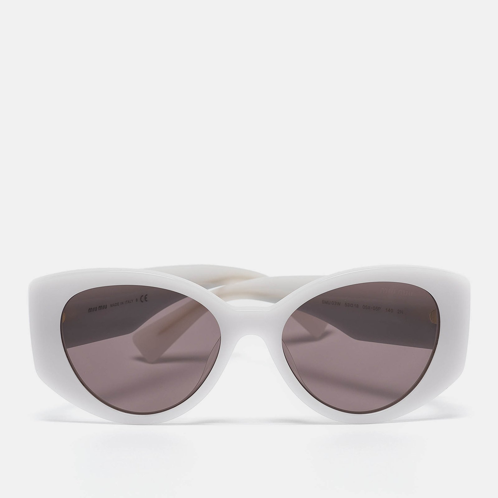 Miu Miu Light Grey/Black Gradient SMU03W Cat Eye Sunglasses