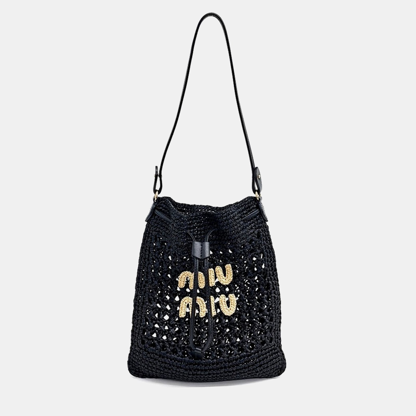 Miu Miu Woven Fabric Mini Bag