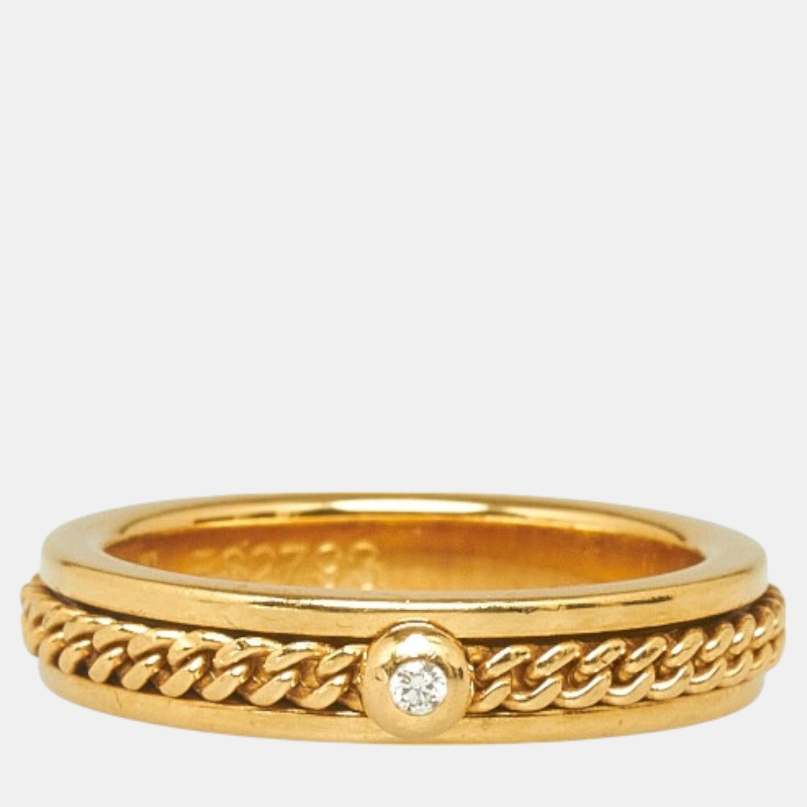 Piaget 18K Yellow Gold and  Diamond Possession Ring EU 48
