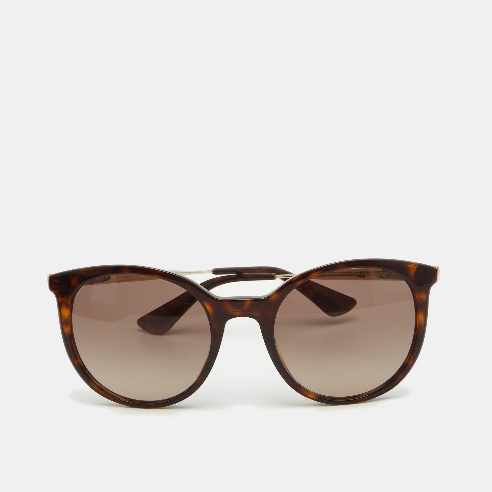 Prada Havana Brown Gradient SPR11W Cat Eye Sunglasses