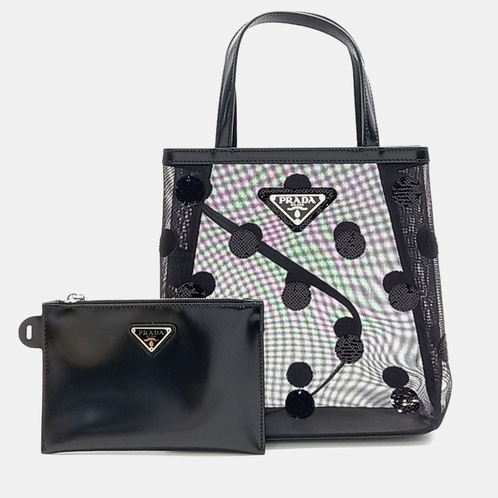 Prada Sequin Mesh Tote Bag