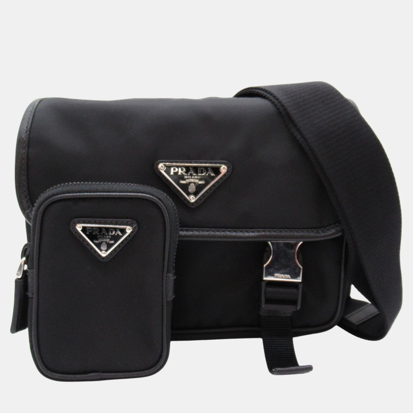 Prada Black Nylon Shoulder Bag