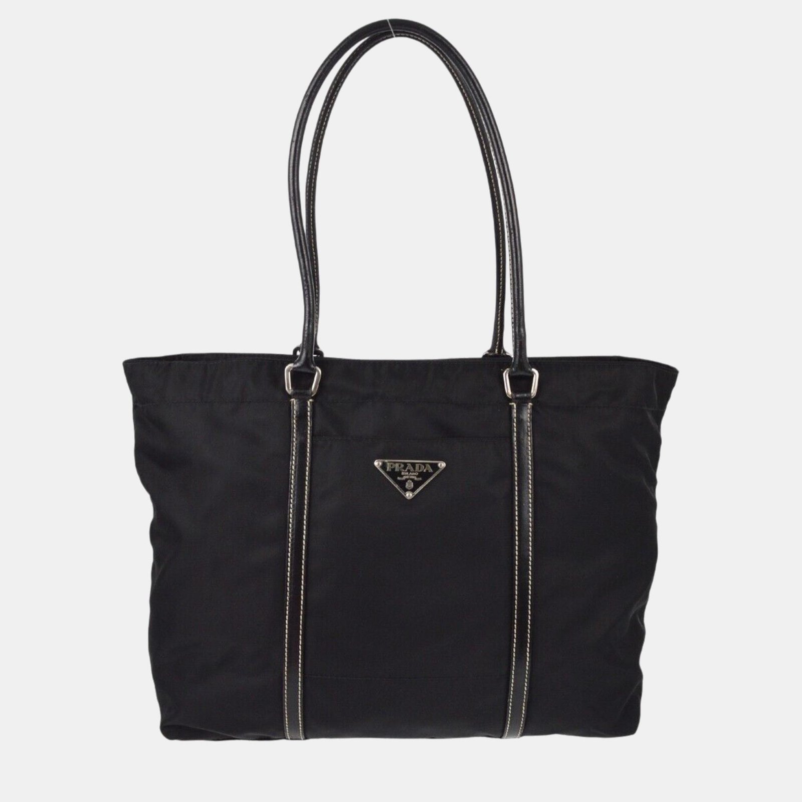 Prada Black Nylon Tote Handbag