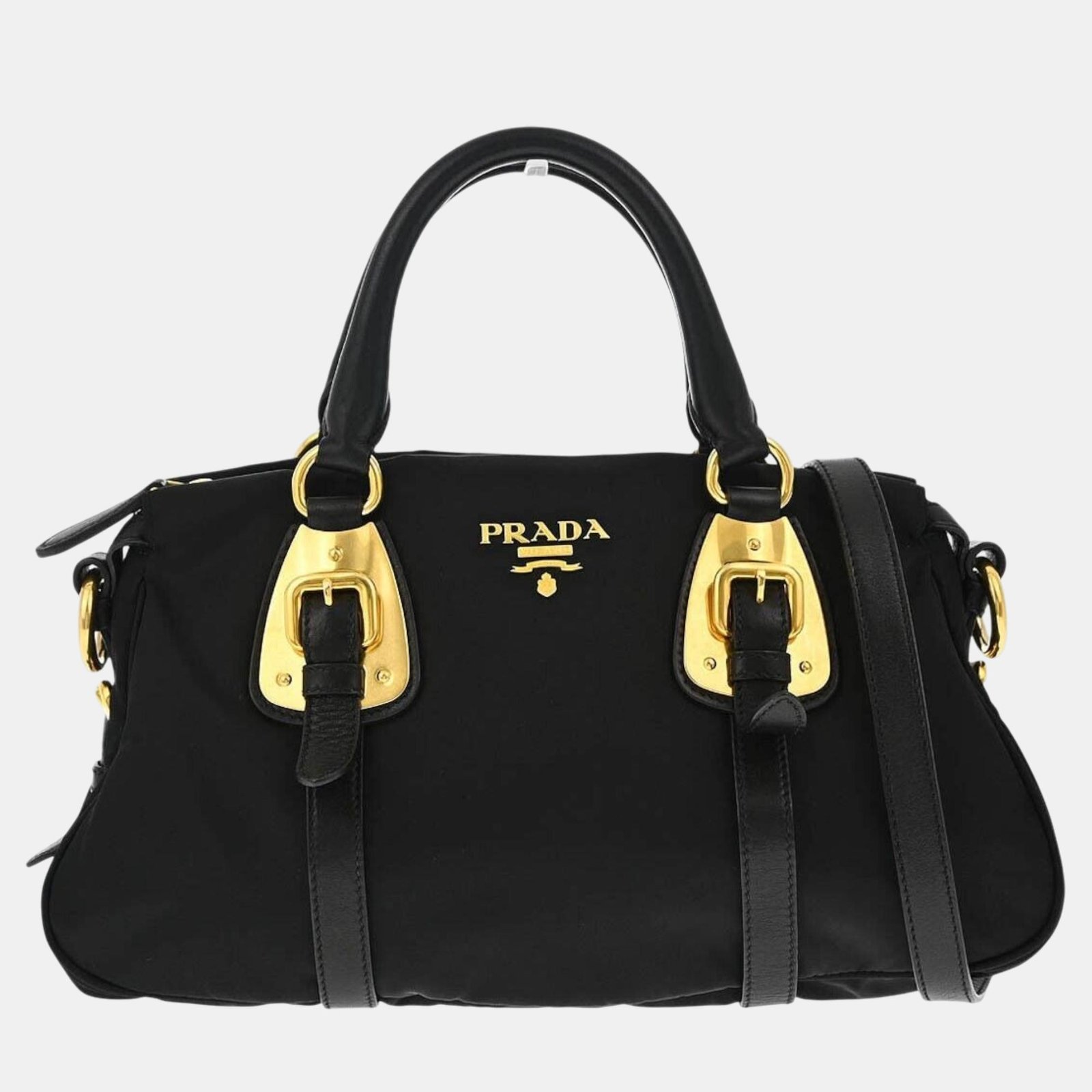 Prada Black Nylon Tote Handbag