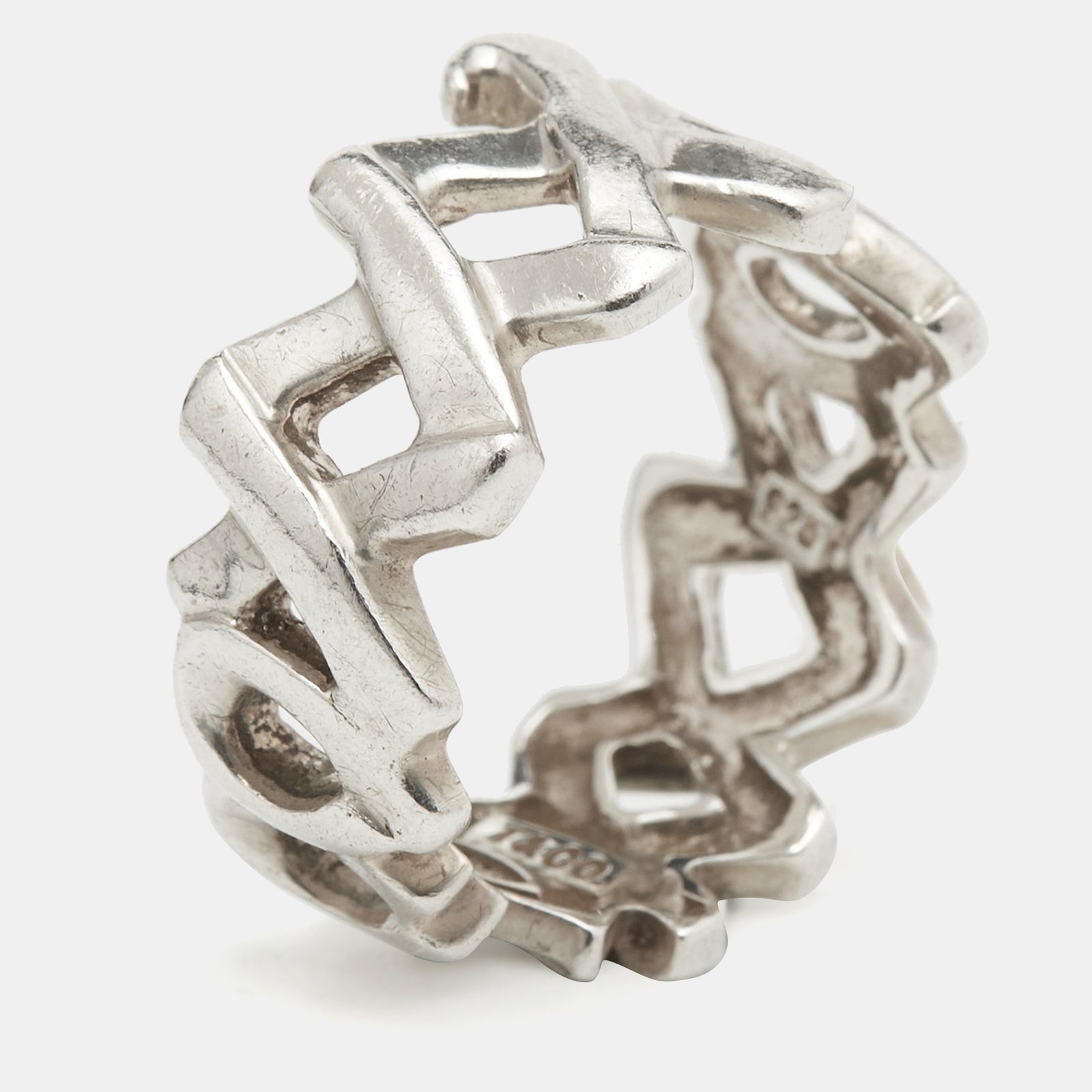 Tiffany & Co. Paloma Picasso® Love and Kisses Sterling Silver Ring Size 51