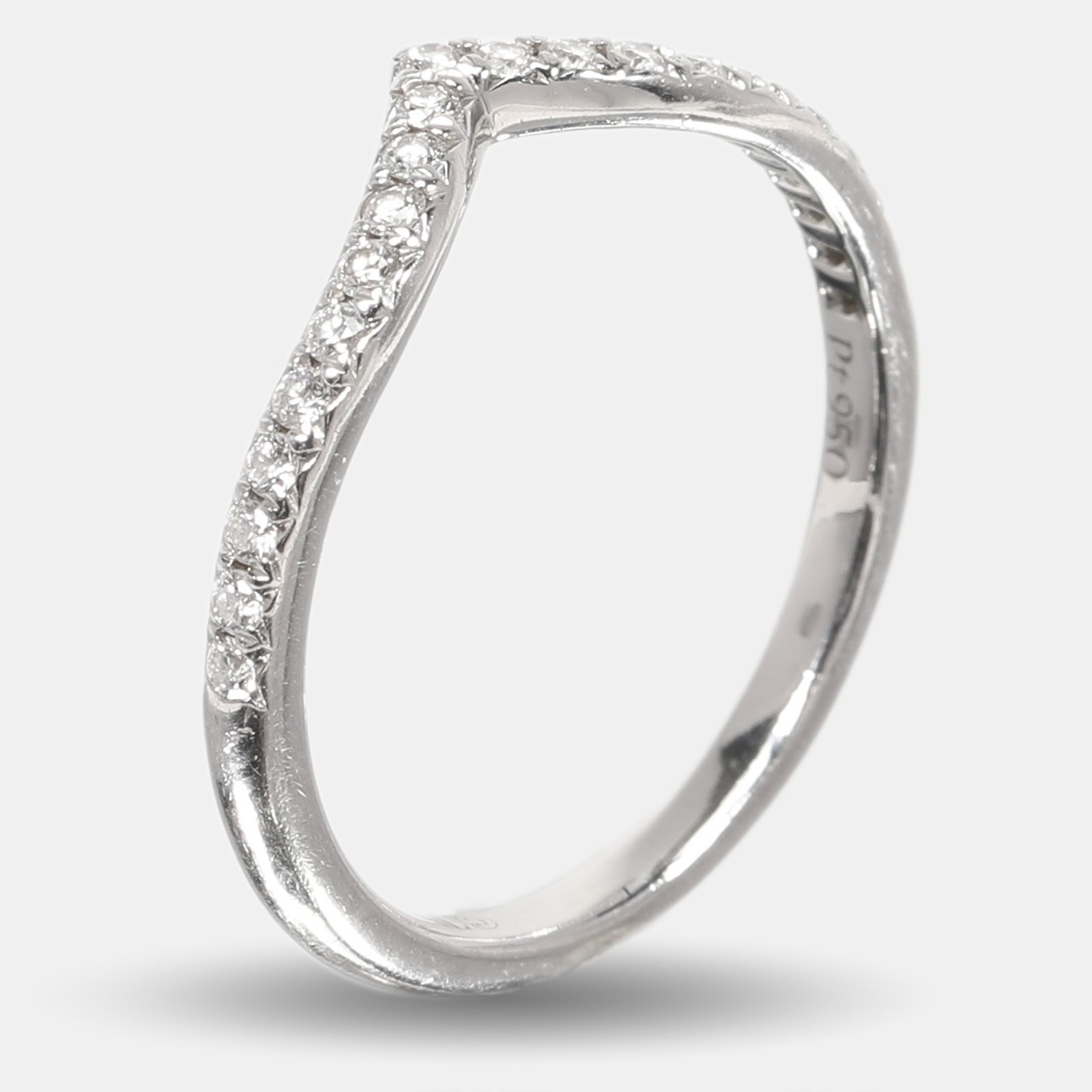 Tiffany & Co. Tiffany Diamond Platinum Soleste Ring 53