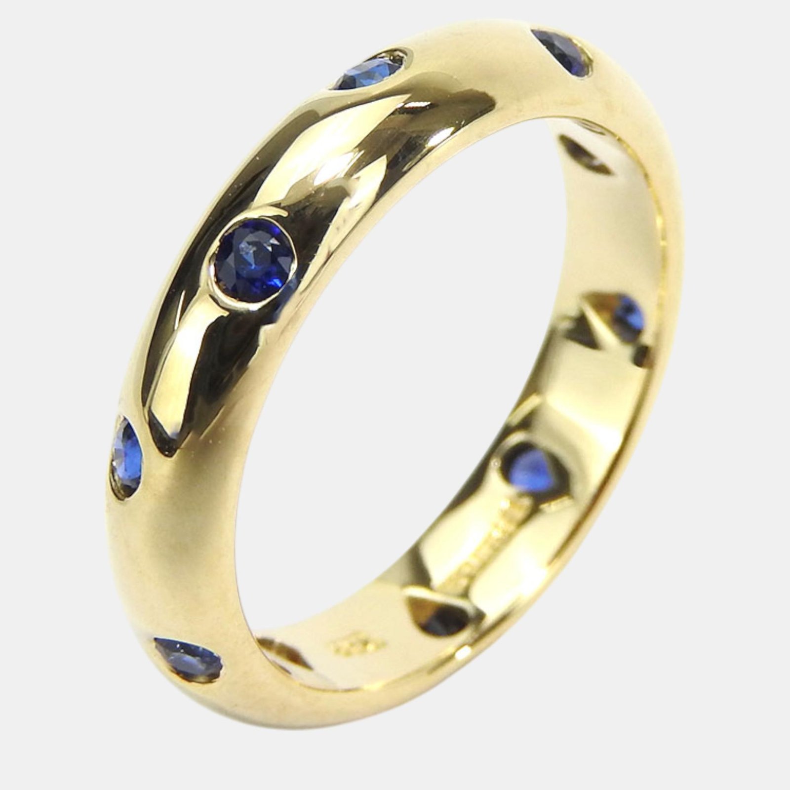 Tiffany & Co 18K Yellow Gold Sapphire Ring