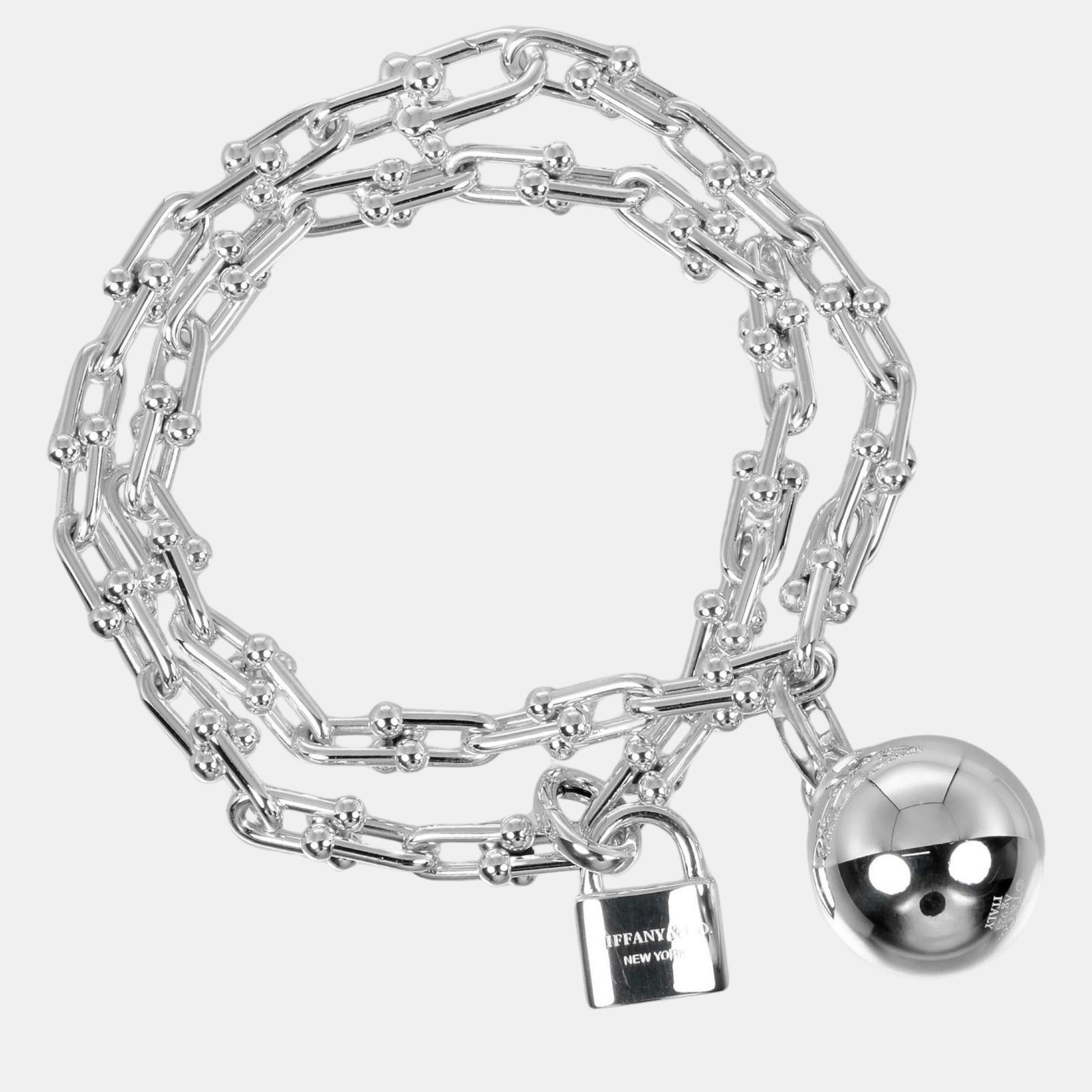 Tiffany & Co Silver 925 Hardware Small Wrap Bracelet Silver Metal