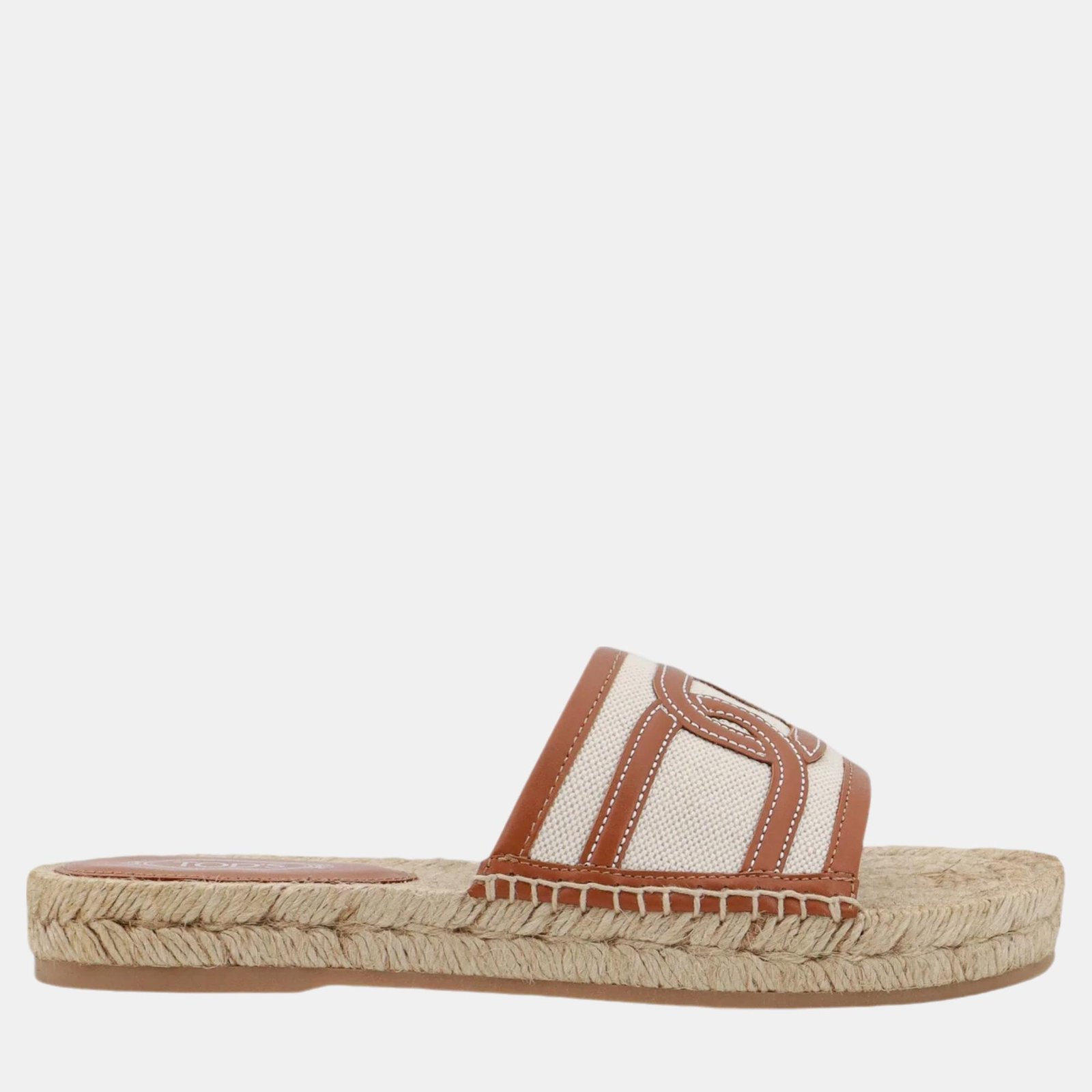 Tod'S Beige Slide Sandals 40