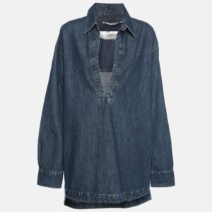 Valentino Blue Denim Long Sleeve Shirt L